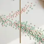 Glass jar of pastel tokens split into two streams — Make AI credit pricing split