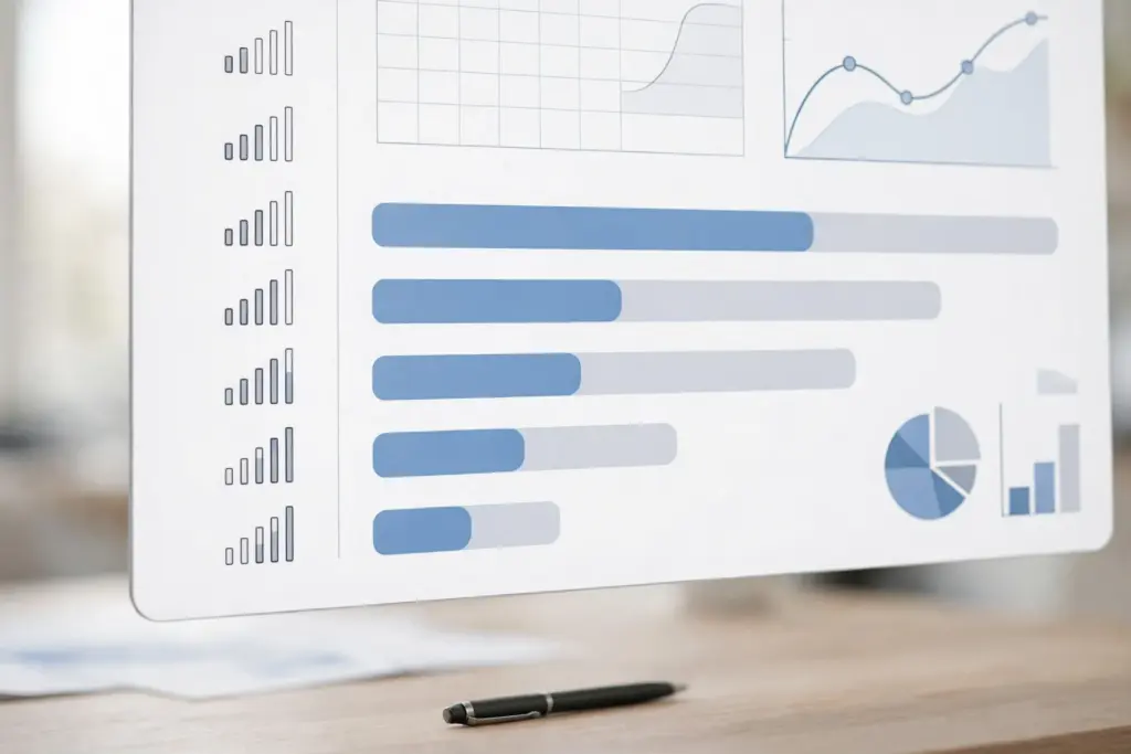 The lead scoring model published in full: signal icons and weight bars on a whiteboard screen