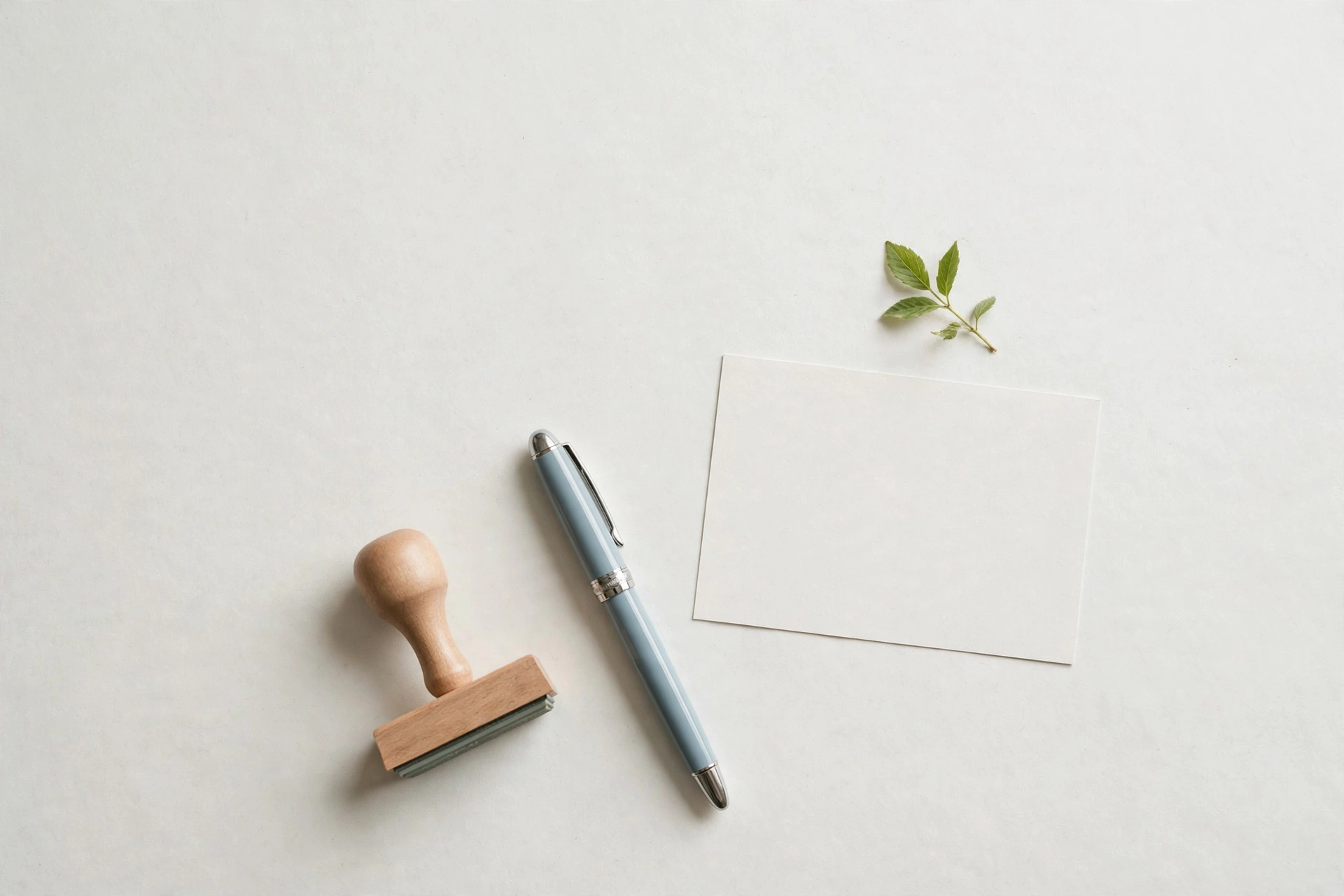 Rubber stamp and pen — approval workflow decision