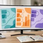 Subscription billing for micro-SaaS compared: three checkout panels with recurring payment cycles on a monitor